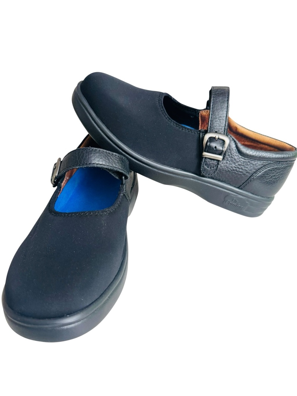 Dr. Comfort Women’s Mary Jane Shoes Size 8W Black Leather Comfort Therapeutic